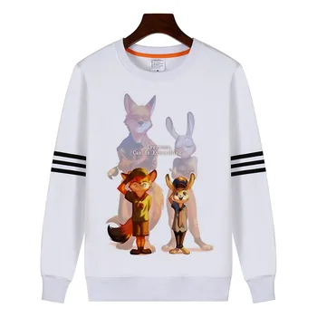 

Zootopia sweatshirt Zootropolis Judith Laverne Hopps Nick Wilde Pullover sweatshirt fleece Fashion Gift coat for men women boy