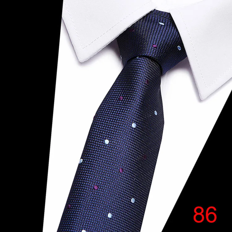 Галстуки мужской галстук полосатый галстук для мужчин синий красный жаккард Тканый бренд 7,5 см шелк свадебный костюм Деловые Вечерние - Цвет: L86
