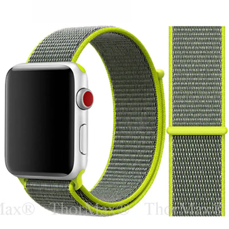 Для apple watch band 38 мм 42 мм 40 мм 44 мм 43 цвета нейлоновая петля Sporst ремешок нейлоновая тканая группа часов для iwatch 4 3 2 1 браслет - Цвет ремешка: 11-Flash