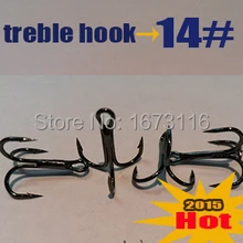 Новые тройные Крючки 14# quantly 10000 шт. рыболовные снасти производственная база DHL