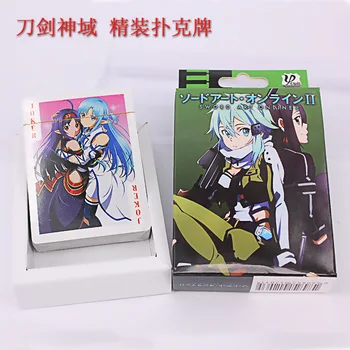 

10 Packs/lot Sword Art online Doll Anime Poker Game Collection card Toys