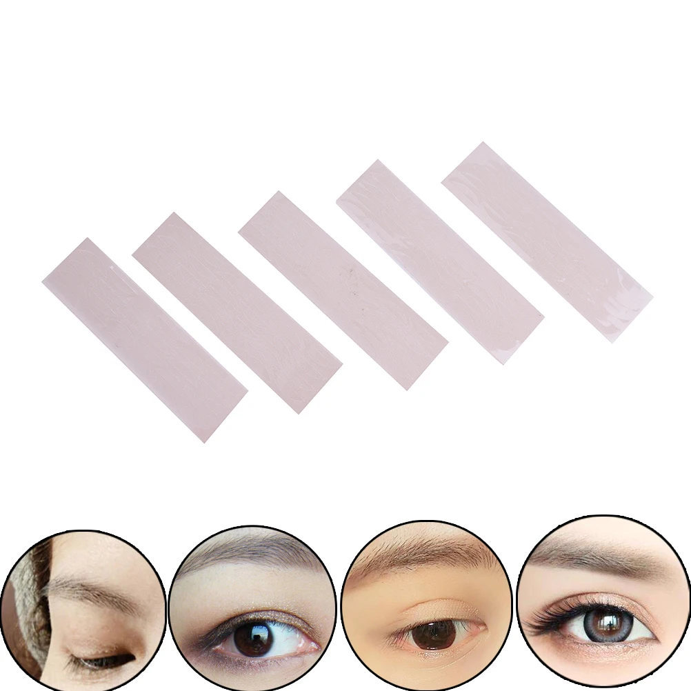 5sheets/120pcs Double Gauze mesh lace eyeliner stealth  eyelid tape stickers without glue