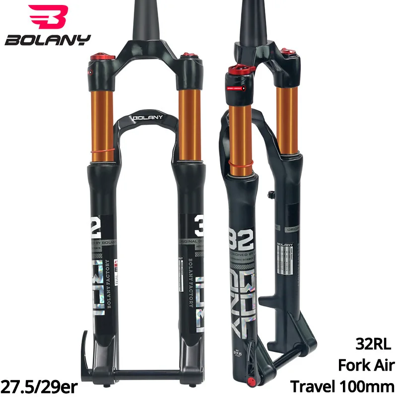 MTB вилка 100 mmTraver 32 RL 27 5 29er дюймов амортизационная замок прямые конические через