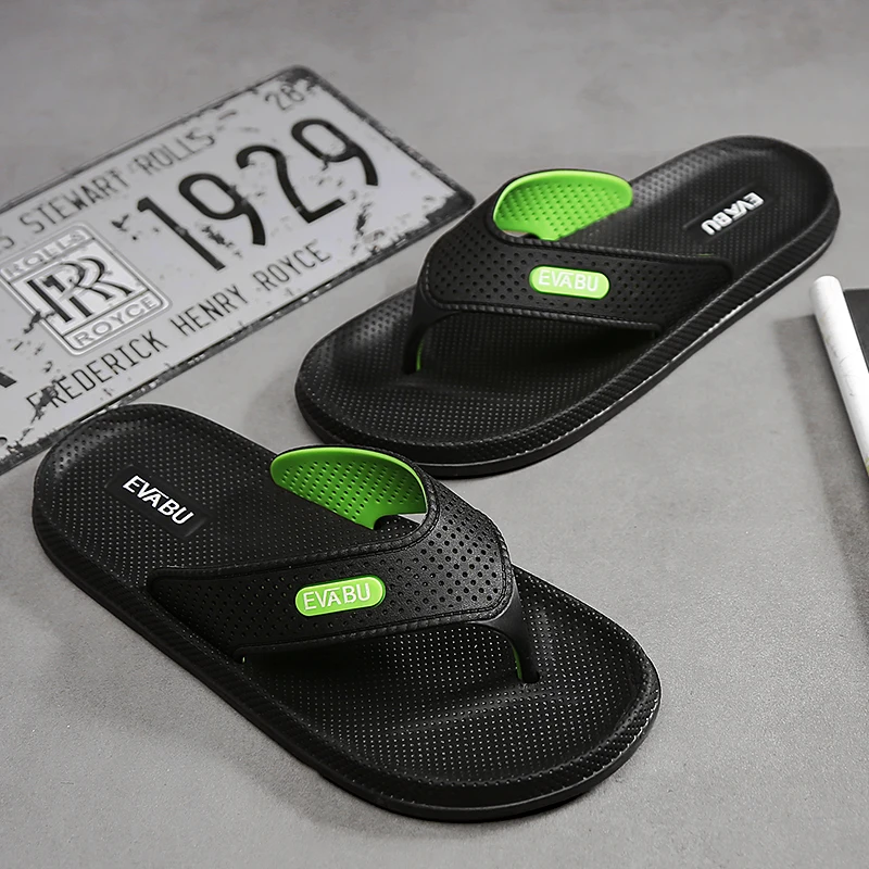 

Mens Backless Flip Flop 2019 Fashion Luxury Sandals Men Outdoor Slippers Summer Beach Sandals Water Flip Flops Bath Shoes