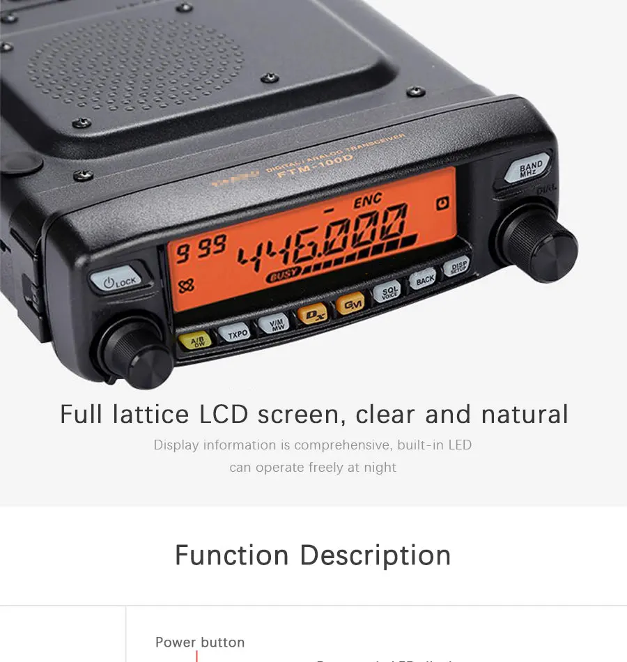 Применить к YAESU FTM-100DR двухдиапазонный 50 Вт 12,5 Кгц C4FM/FM цифровой рации автомобиля радио