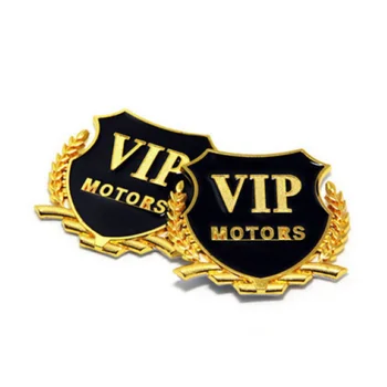 

2pcs Car Styling 3D Logo VIP MOTORS Metal DIY Sticker for Infiniti FX35 FX37 EX25 G37 G35 G25 Q50 QX50 EX37 FX45 G20
