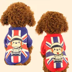 Маленький средний собака мультфильм обезьяна пальто щенок куртка Спорт носить костюм Тедди толстовка одежда Товары для собак Демисезонный