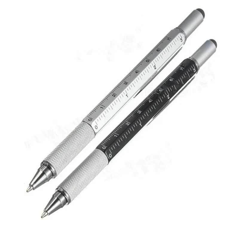 

6 in 1 Metal Multitool Pen Handy Screwdriver Ruler Spirit Level