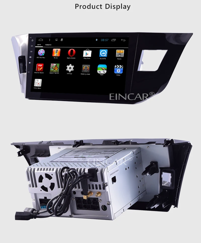 Excellent Android 4.4 Logo GPS Capacitive No-DVD Navigator Radio 10" Car Stereo PC HeadUnit AMP Map SD Mirror OBD2 For Toyota Levin 6