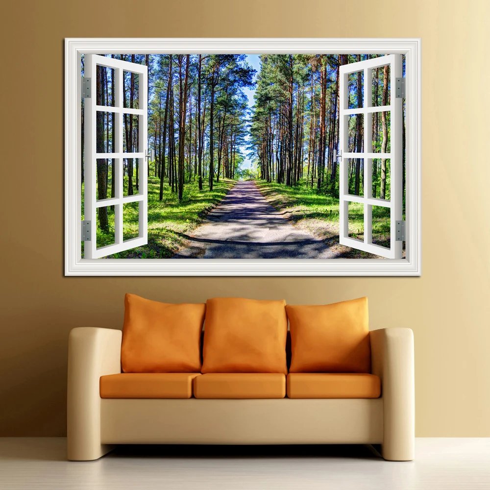 Amazing-Forest-Tree-3D-Wall-Sticker-Removable-Window-View-Landscape-Wallpaper-Home-Decor (4)