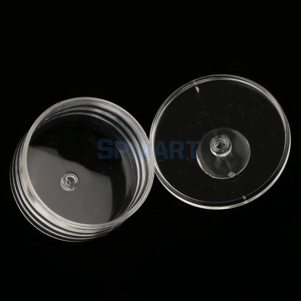 2Pcs 1/12 Scale Dollhouse Miniature Clear Dessert Snack Can with Half Round Lid for Kitchen Restaurant Decor DIY Scene