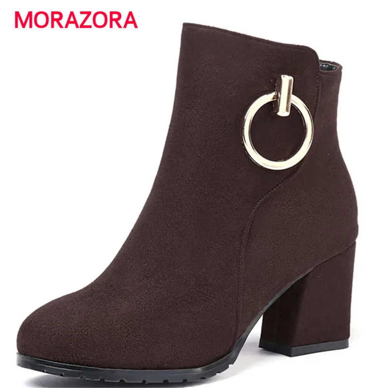 square heel boots womens