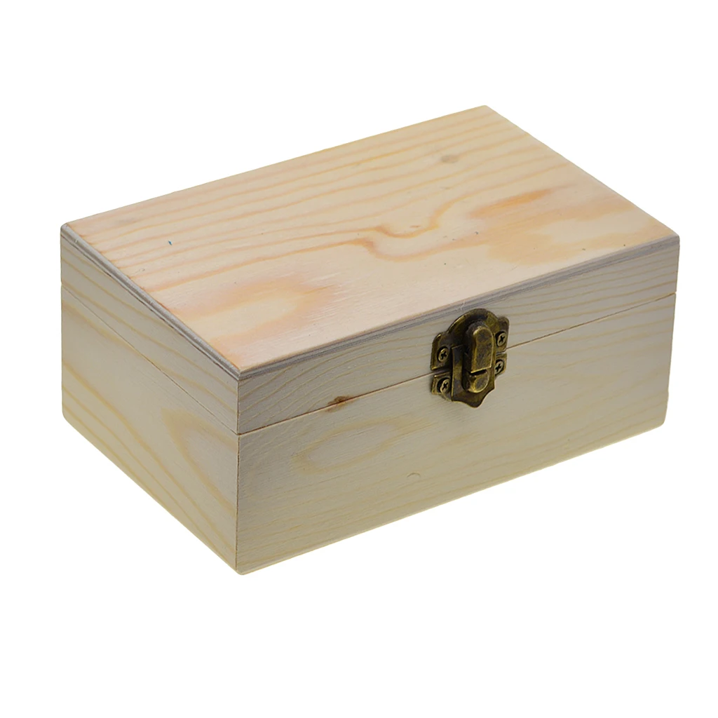 Vintage Wooden Storage Box Rectangle Jewelry Sweet Candy Box Wedding Gifts Organizers for Home Office Kids Toys Case