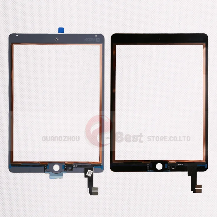 10 шт./лот для iPad Air 2 дигитайзер A1567 A1566 сменный сенсорный экран стекло|ЖК-экраны и