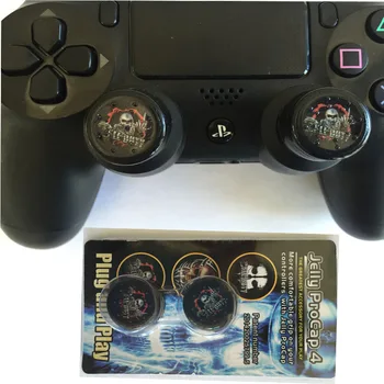

Skull Thumb Stick Grip Protector Cap Cover Buttons Thumbstick For Playstation 4 Dualshock 4 PS4 Wireless Controller Jelly PROCAP