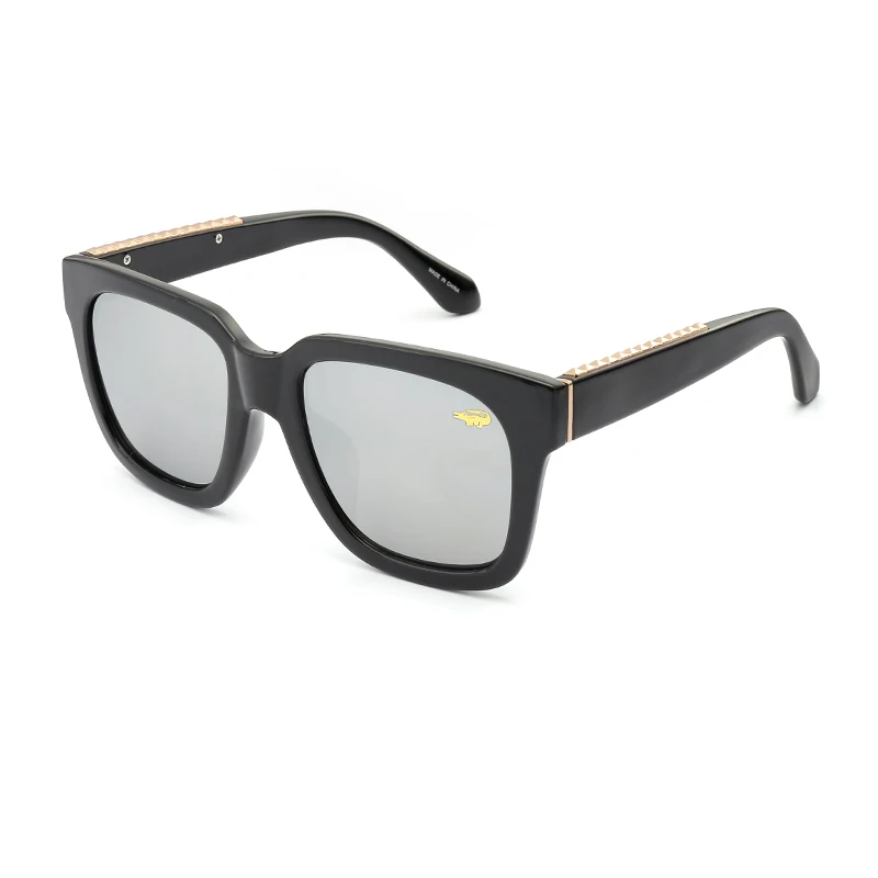 Женские солнцезащитные очки большого размера, модные женские ретро отражающие зеркальные солнцезащитные очки, мужские круглые, известный бренд, дизайнерские, Oculos 96916 - Цвет линз: Black Mirror