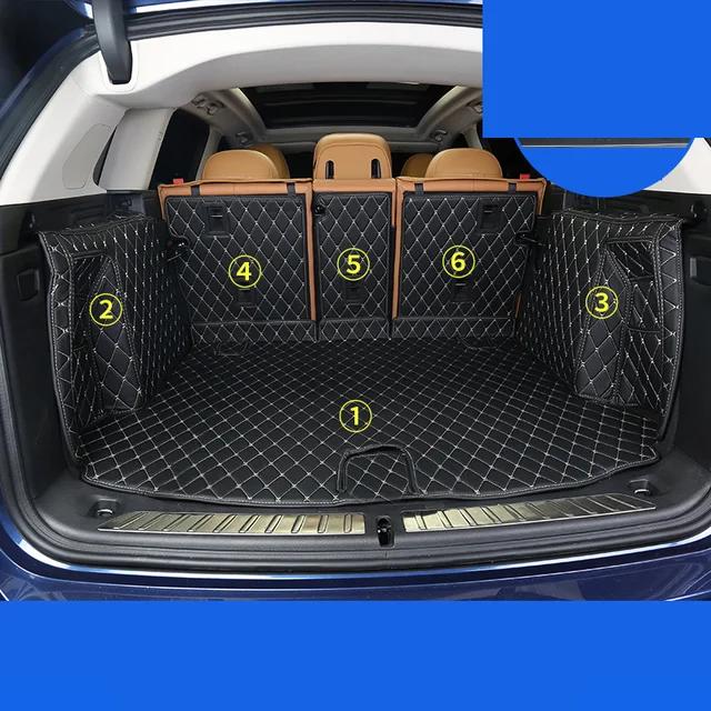 lsrtw2017 fiber leather car trunk mat for bmw x3 2018 2019 2020 bmw x3