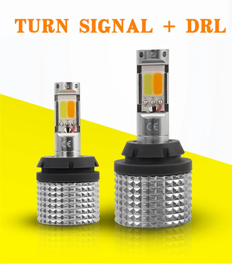 

2 x LED COB Turn Signal Light Daytime Running Light 1156 BAU15S PY21W 3156 3157 T20 7440 7443 WY21W Car Turn Light Led COB DRL