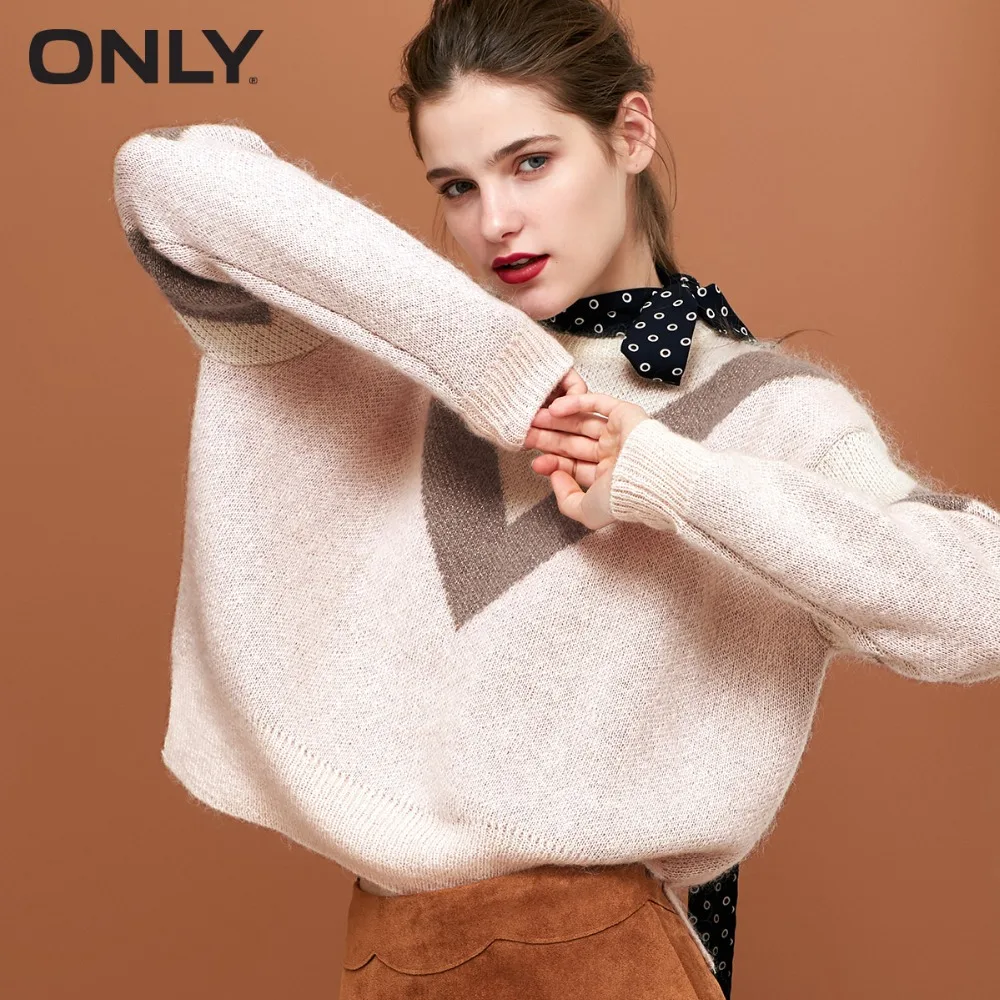 

ONLY Women's Metal Wire Assorted Colors Knitted Pullover Sweater|118324556