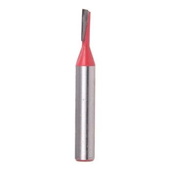 

1/4" x 1/8" Solid Long Blade Straight Router Bit