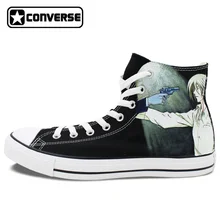 Las mujeres de Los Hombres de All Star Anime Psycho-Pass Diseño Zapatos Hombre Mujer High Top Zapatillas de Lona Pintados A Mano Cosplay regalos
