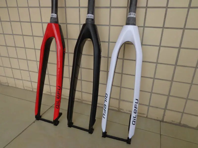 Comprar El más nuevo QILEFU 26 27. 5 29 pulgadas bicicleta de montaña bicicleta de carbono completo horquilla delantera freno de disco tubo cónico MTB 26 27. 5 29er envío gratis
