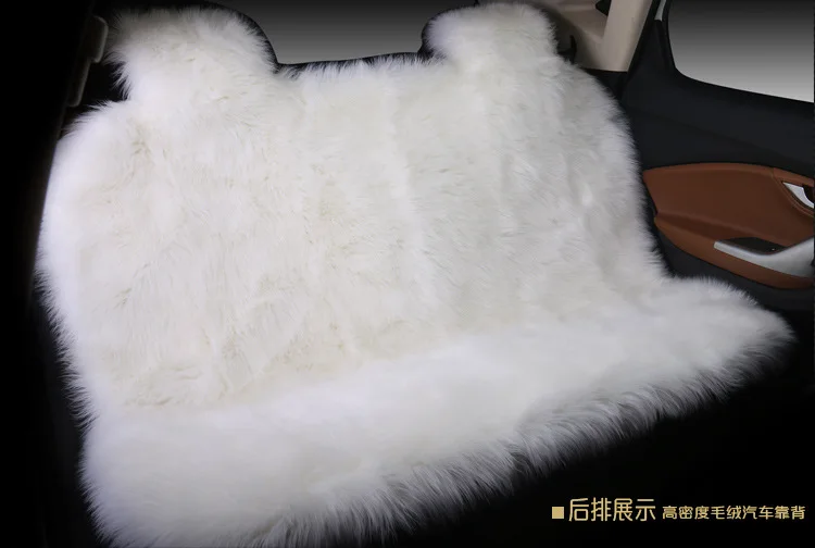 Natural Fur Sheepskin Car Seat Covers, Universal Wool Car Seat Cushion,Winter Warm Car Front Seat Cover SWSC02