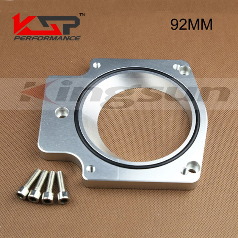 92MM ALUMINUM INTAKE MANIFOLD THROTTLE BODY SPACER ADAPTER LS1 LS2 LS4