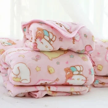 Kawaii Cartoon Soft Blanket & Pillow Case 4