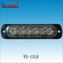 VS-11L8 светодиодный светильник-гриль s, 0," Экстра тонкий, 22 вспышки, 6*3 Вт светодиодный, 12 В, Светодиодный проблесковый Предупреждение лесковый светильник