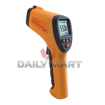 

DHL/EMS 2 LOTS LCD Digital Handheld High Temperature Infrared Thermometer HT-862 with K Input