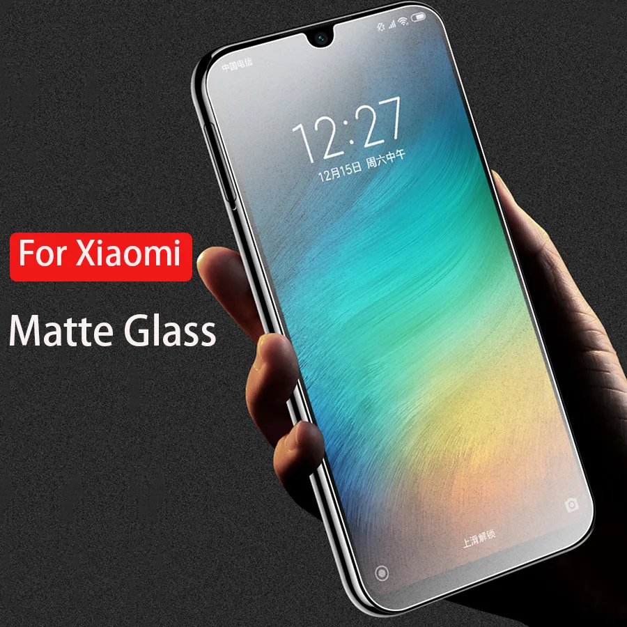 Matte Frosted Tempered Glass No Fingerprint Screen Protector for Xiaomi