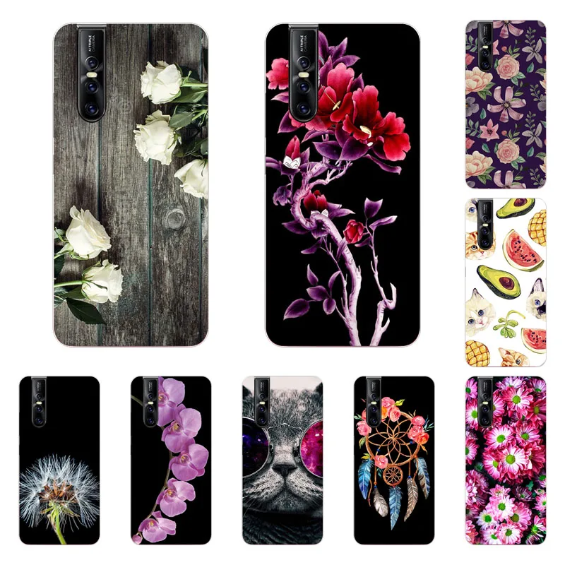 

Vivo V15 V15 PRO Case,Silicon Rich flower Painting Soft TPU Back Cover for Vivo V15 V15 PRO Phone protect cases shell