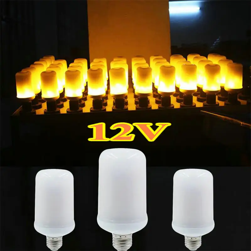 Светодиодсветодиодный лампа с эффектом пламени E27 E26 12 В|light for|light bulblamp e27 |