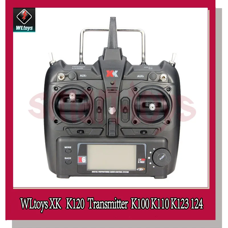 K120 Transmitter / X6 Remote Controller for WLtoys XK K130 K123 K124 K100 K110 X350 RC Helicopter Parts | Игрушки и хобби