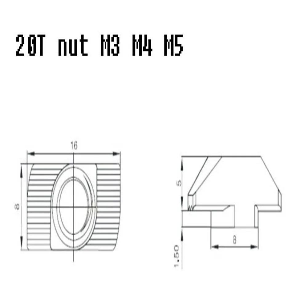 50 штук M3/M4/M5 для 20 серии корыта t-образная гайка раздвижные t-образная гайка молотковая гайка соединитель-фиксатор контур алюминиевого сплава