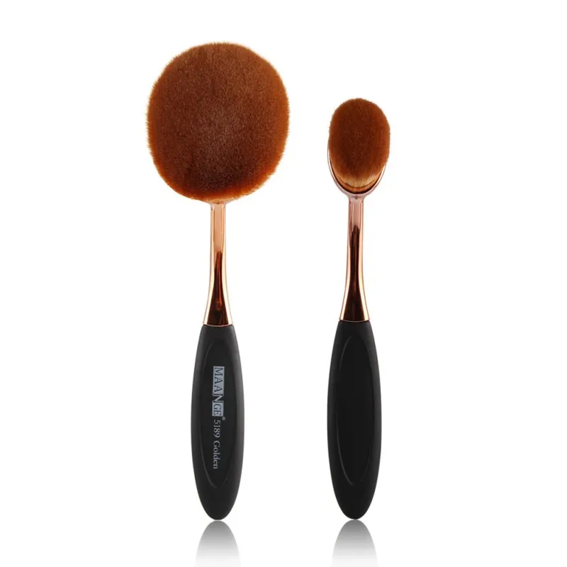 

2 Pcs Oval Makeup Cosmetic Cream Puff Powder Blush Make Up Brushes Powder Makeup Brushes Foundation Brush Blend Tools New
