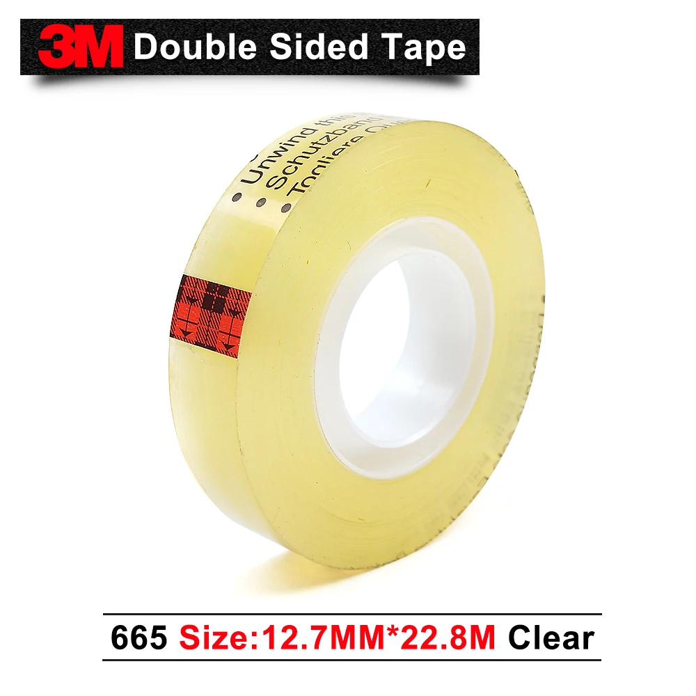 3m 665 double faced tape scotch transparent 665 double faced adhesive  12.7mm 22.8m*20 rolls|scotch double face|3m scotch tape3m scotch -  AliExpress