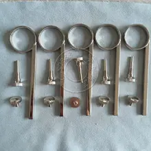 5 набор никелевая позолоченная труба скольжения палец кольцо для ремонта части винты для фиксации