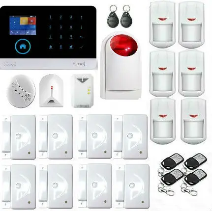 Yobang Security-APP Control WIFI GSM SMS Alarms Wireless Home Alarm Security System Gas Sensor Strobe Siren Glass Break Detector