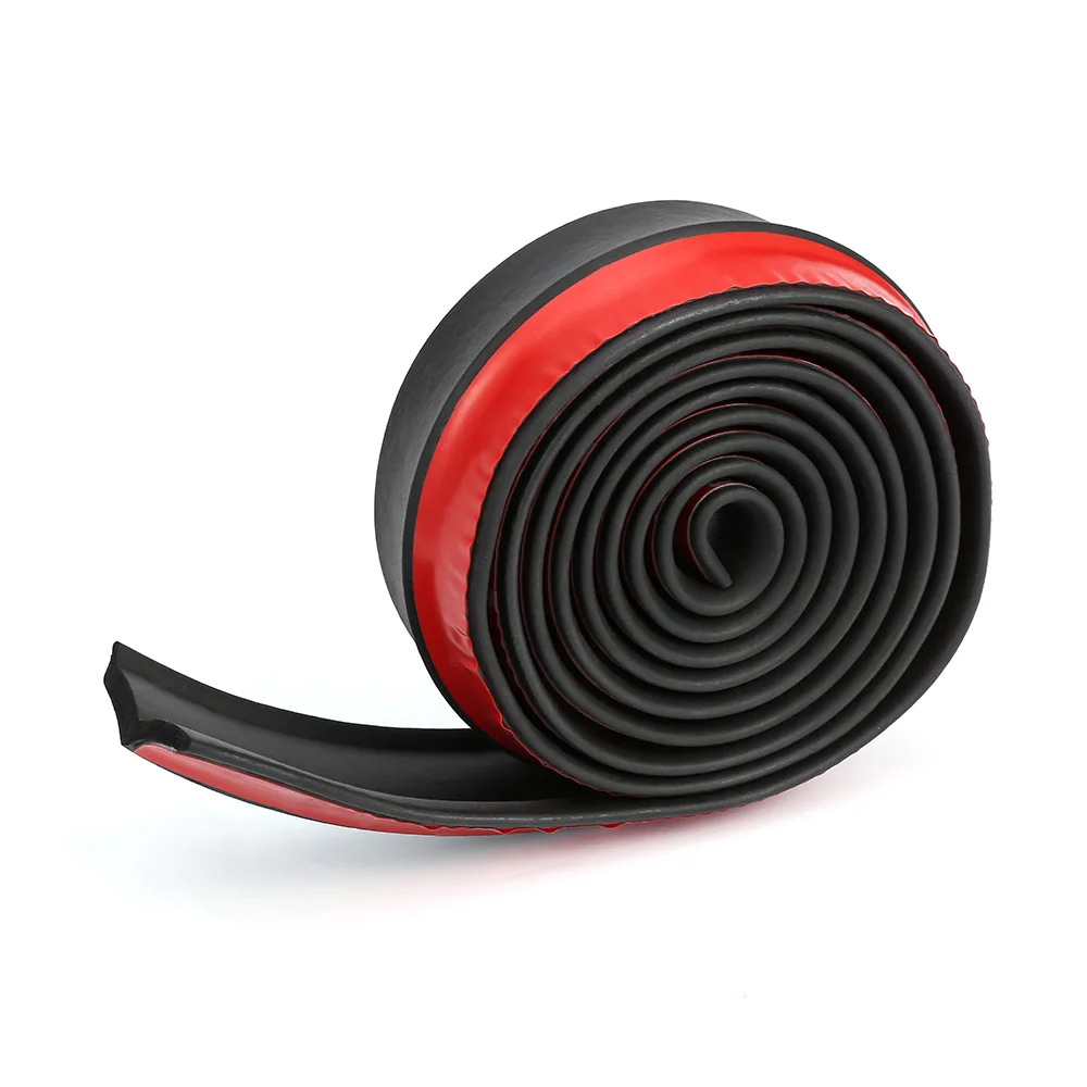 2,5 m Protector de coche parachoques delantero divisor de labios Kit de carrocería parachoques de Valance mentón de goma para coche tira 60mm de ancho 2,5 m Protector de coche parachoques delantero divisor de labios Kit de carrocería parachoques de Valance mentón de goma para coche tira 60mm de ancho