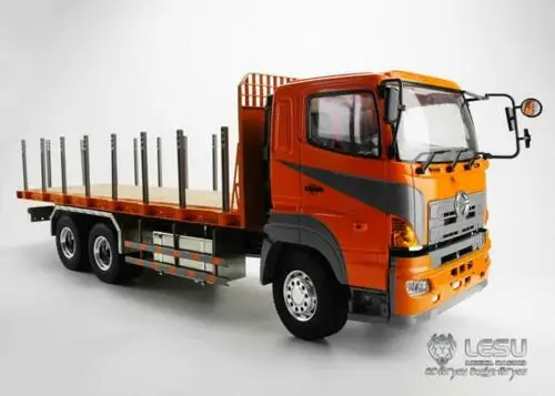 Модель 1/14 RC LESU HN 6*4 бортовой прицеп трактор грузовик радио ESC двигатель