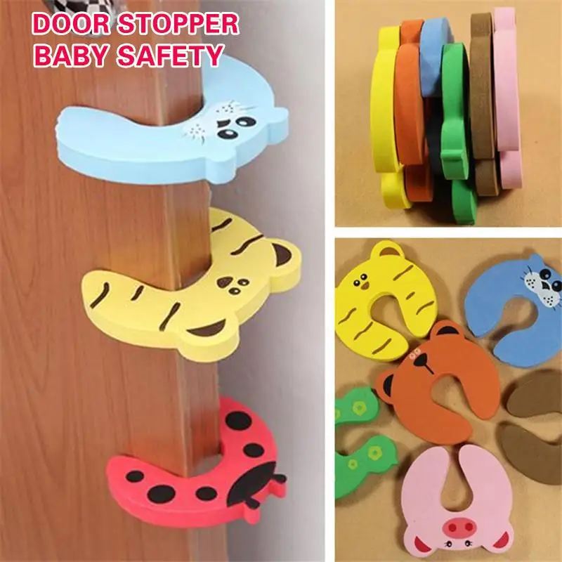 Baby Kids Safety Protect Anti Guard Lock Clip Animal Safe Card Door Stopper