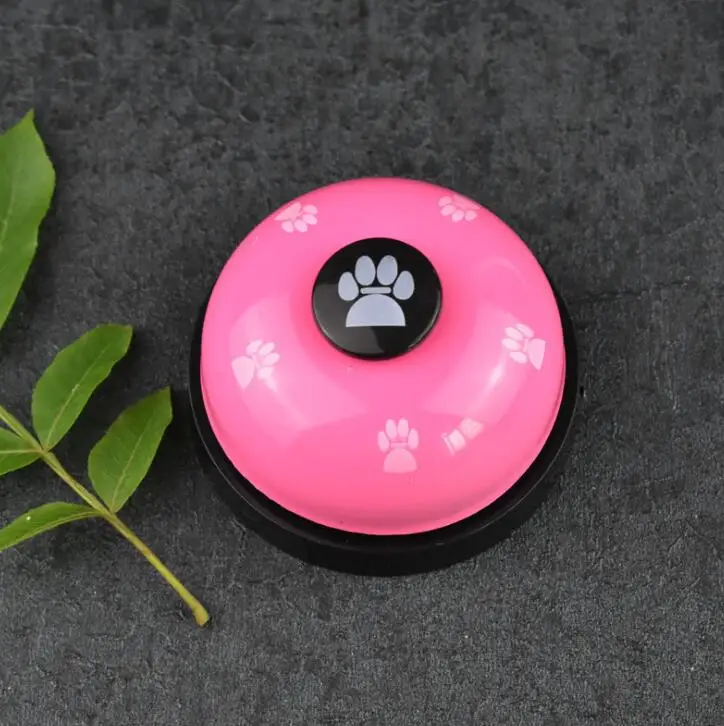 New Pet Call Bell Toy for Dog Interactive Pet Training Bell Toys Cat Kitten Puppy Food Feed Reminder Feeding Ringer - Цвет: Коричневый