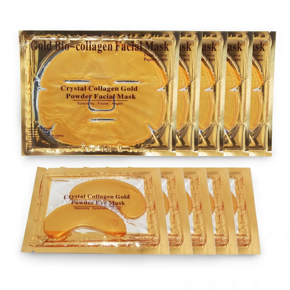 

Face Eye Mask Gold Collagen Patch Patches Moisturizing Anti-Aging Dark Circles Fine Lines Whitening Face Skin Care Oil-control