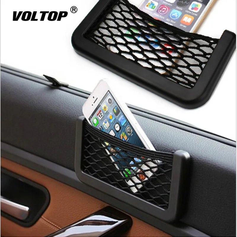 

Car Net Bag Car Organizer Nets 15X8cm Automotive Pockets with Adhesive Visor Car Syling Bag Storage Car for Tools Mobile Phone