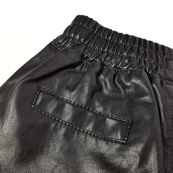 summer new fake leather baby girls shorts pu boys shorts infant baby shorts autumn clothes for girl baby suit 2-13Y black menina 3