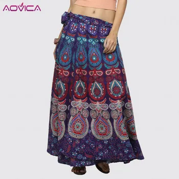 

Elegant Women Long Skirt Saia Beach Bohemian Maxi Skirts High Waist Tutu Casual Vestidos Harajuku Print DashikiAfrica Clothing