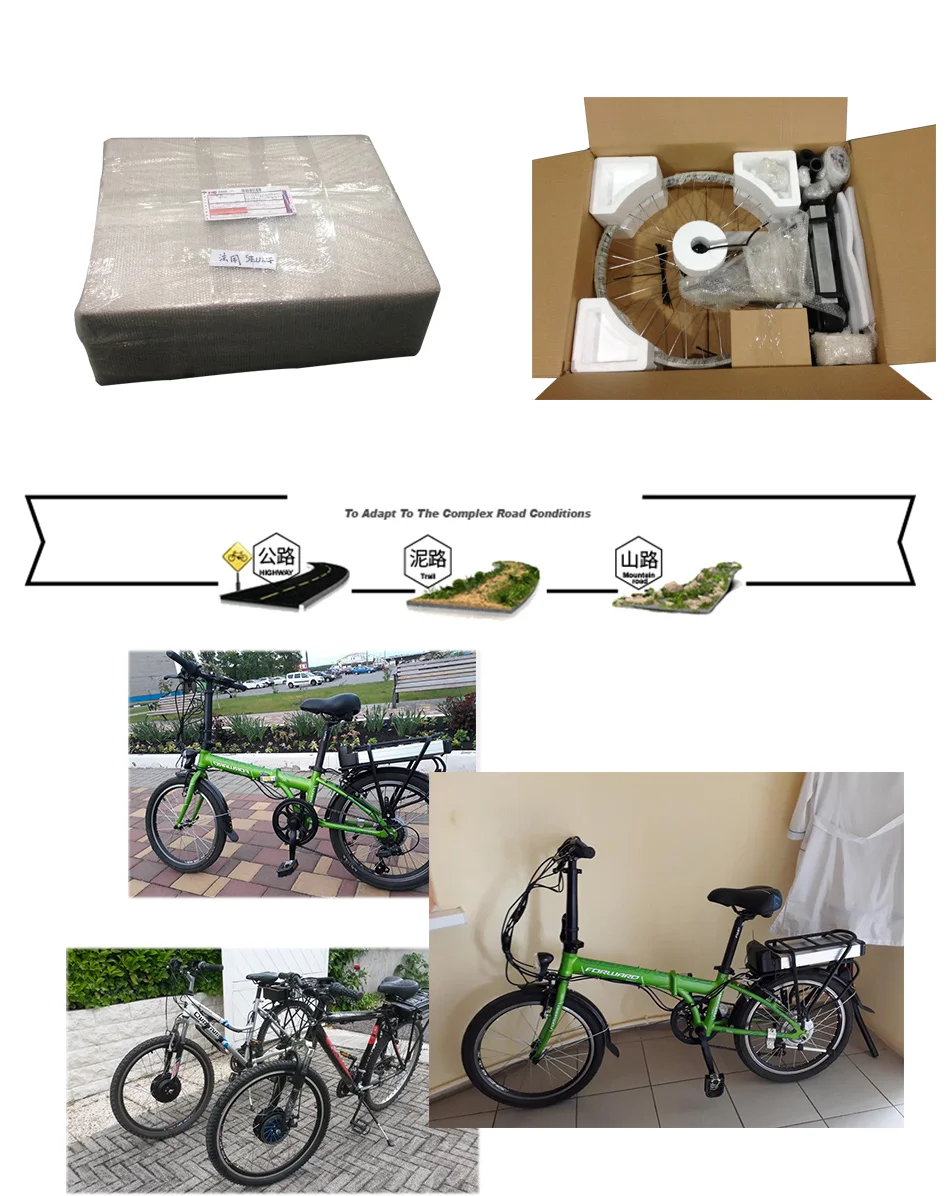 Excellent BAFANG 8fun Electric Bike Kit 36V 48V 250W 350W 500W Motor Wheel for 26" 700C 28" Bike 8fun BMP electric motor for bicycle 10