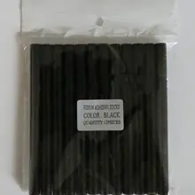 Черный цвет 12 х кератин клей палочки для волос